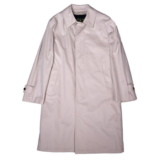 ラグランスリーブ・ステンカラーコート(オフ)