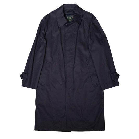 ラグランスリーブ・ステンカラーコート(ネイビー)