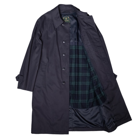 ラグランスリーブ・ステンカラーコート(ネイビー)