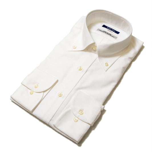 ボタンダウンシャツ(502R_A)WHITE