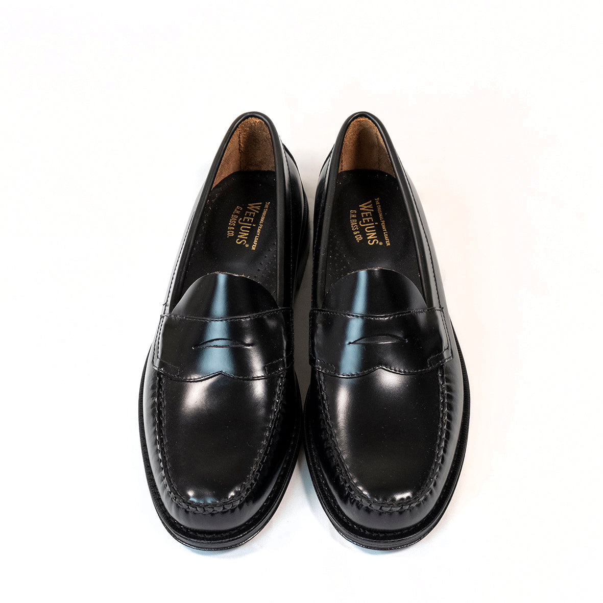 11035H LOGAN / BLACK (Leather Sole)