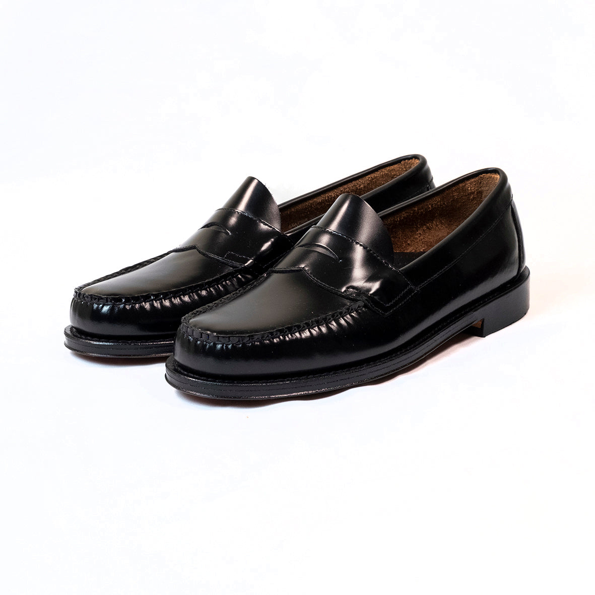 11035H LOGAN / BLACK (Leather Sole)