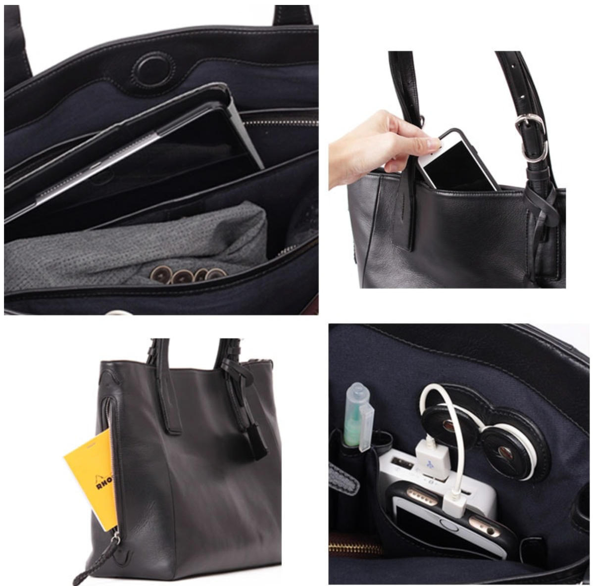 【P.I.D】高機能撥水レザートートバッグ